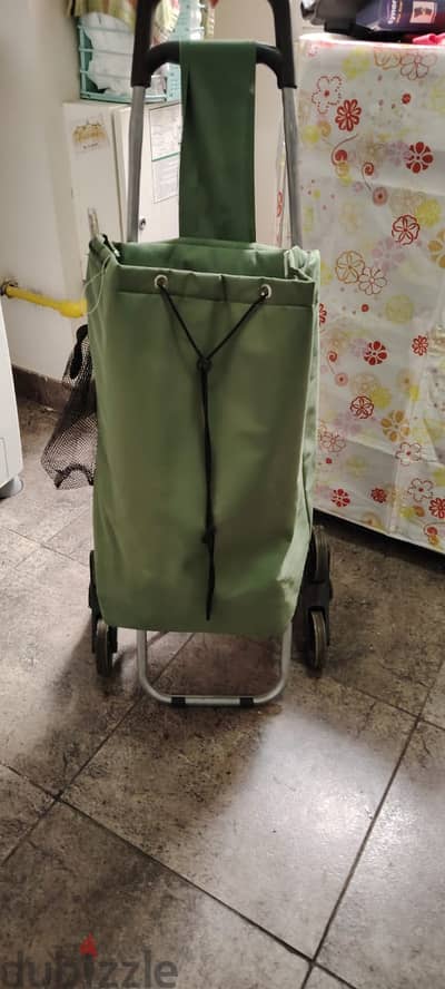 Green Trolley for carrying goods