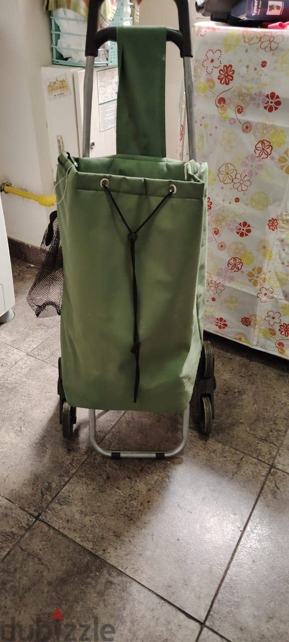 Green Trolley for carrying goods 0