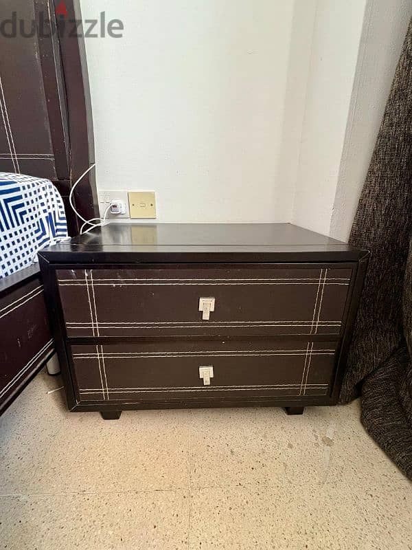 King size Bed + side tables for sale 0