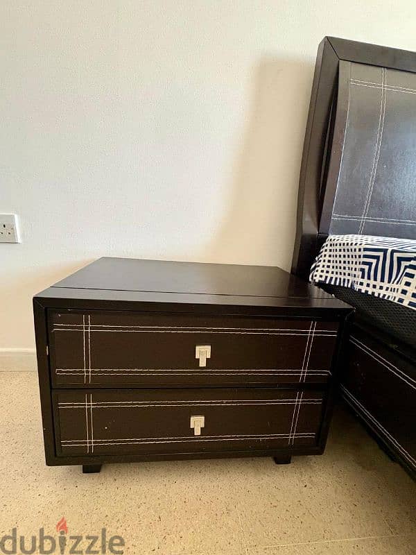 King size Bed + side tables for sale 3