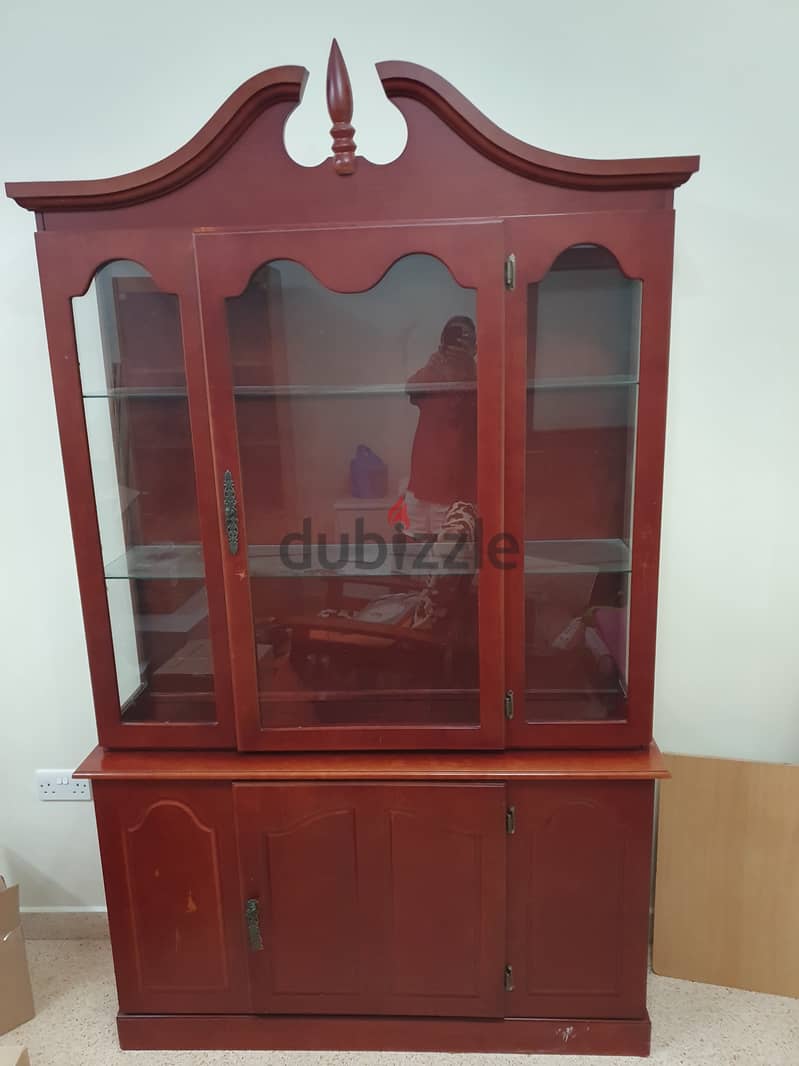 Wooden cupboard showcase decoration piece 2