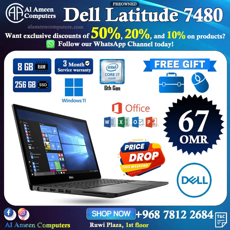 DELL LATITUDE 7480 - USED LAPTOP 1