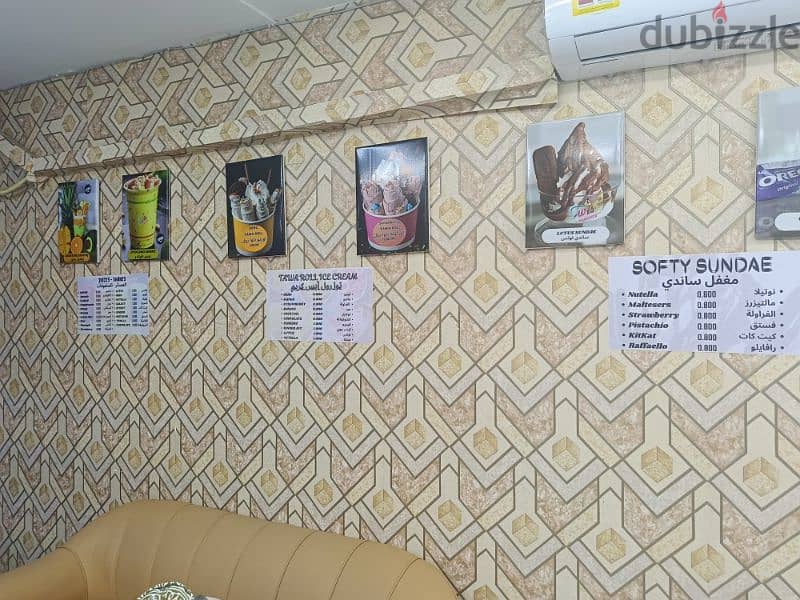 good running ice cream shop ruwi for rent 5