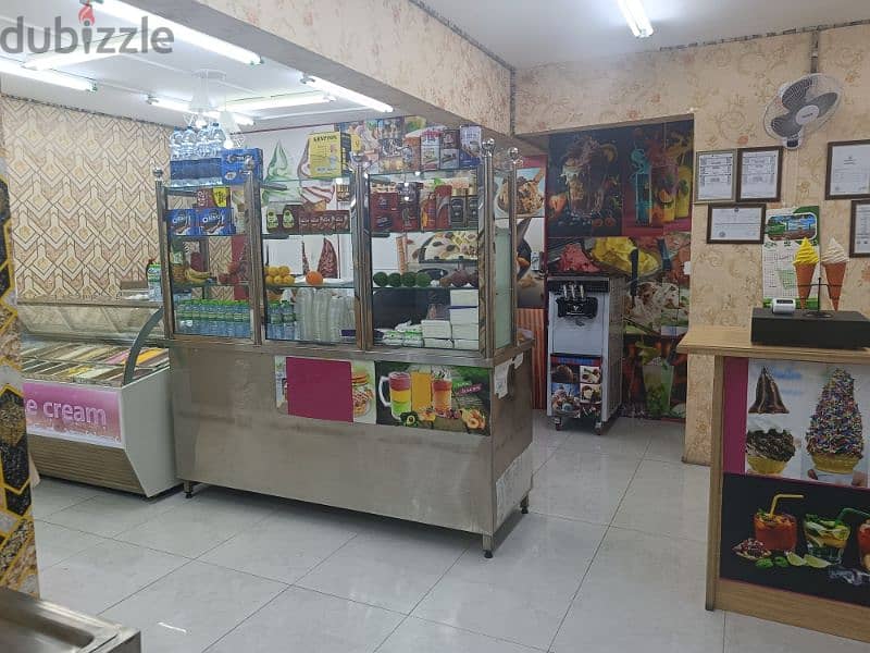 good running ice cream shop ruwi for rent 10