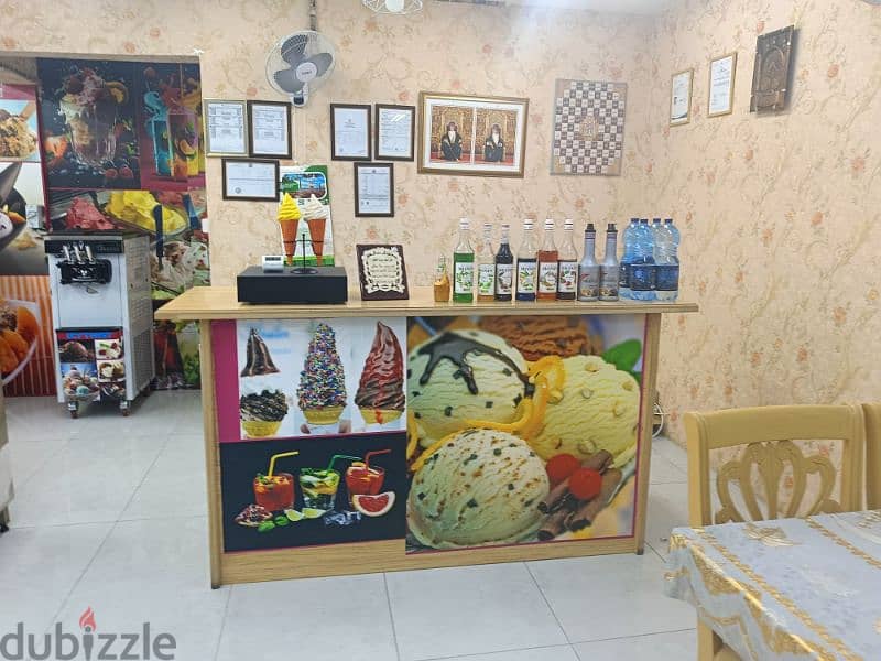 good running ice cream shop ruwi for rent 11