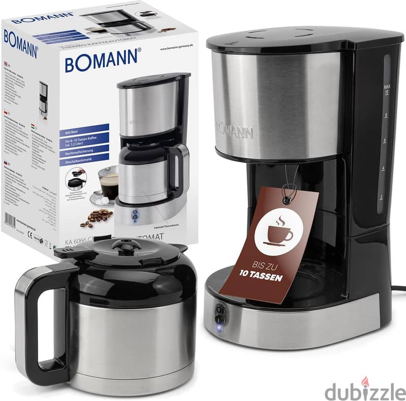 Bomann coffee machine with thermos flask for 8-10 cups of coffee 2