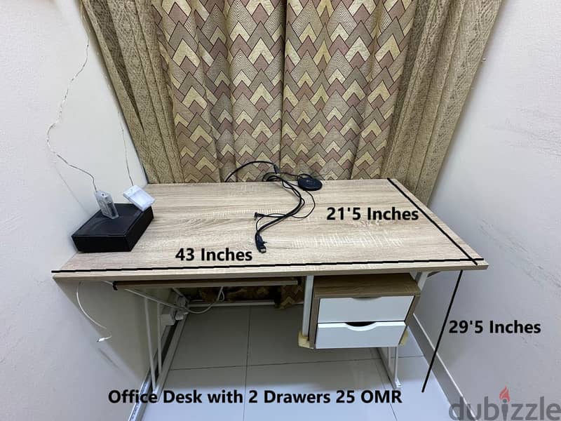 Work Table with two drawers 0