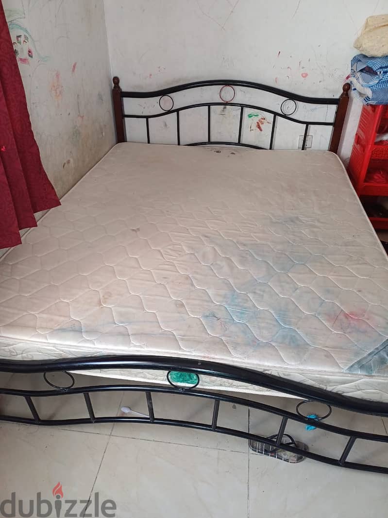 Double bed (cot) With Raha medical mattress 1