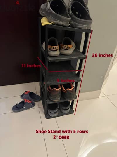 Slim Plastic Shoe Rack Organizer