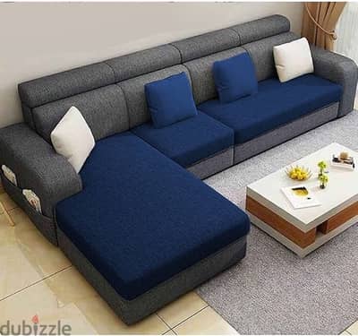 l shape sofa with bad