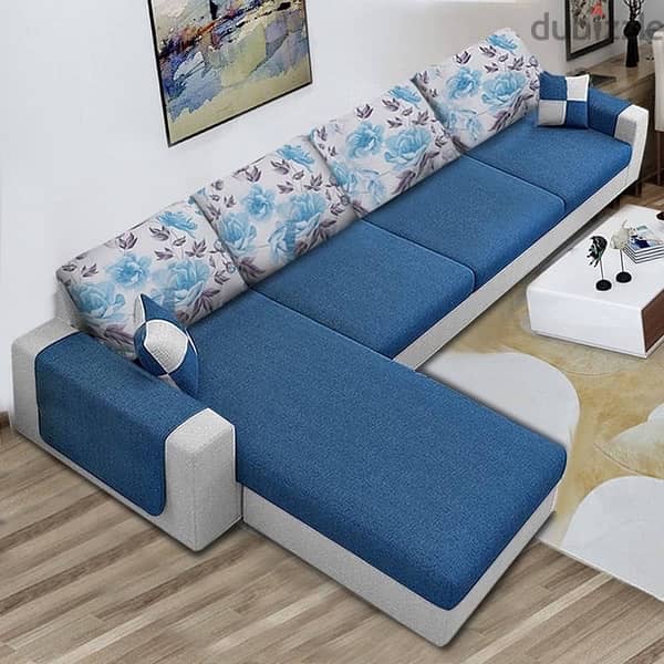 l shape sofa with bad 1