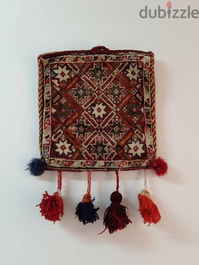 antique qashqai wool bag ( wall hanging )