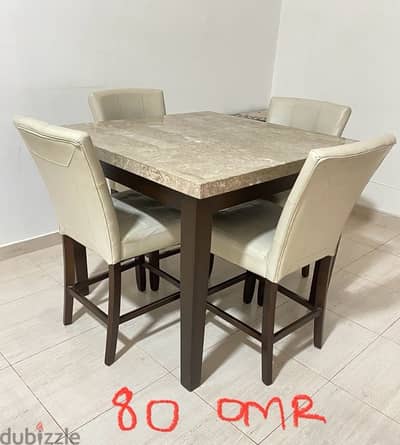 URGENT SALE!! Marble top dining table