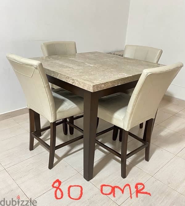 URGENT SALE!! Marble top dining table 0