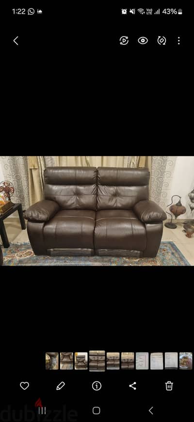 Two seater recliner