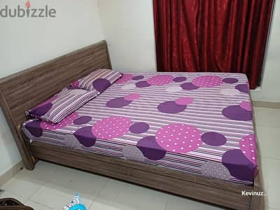 King size bed and mattress in good condition