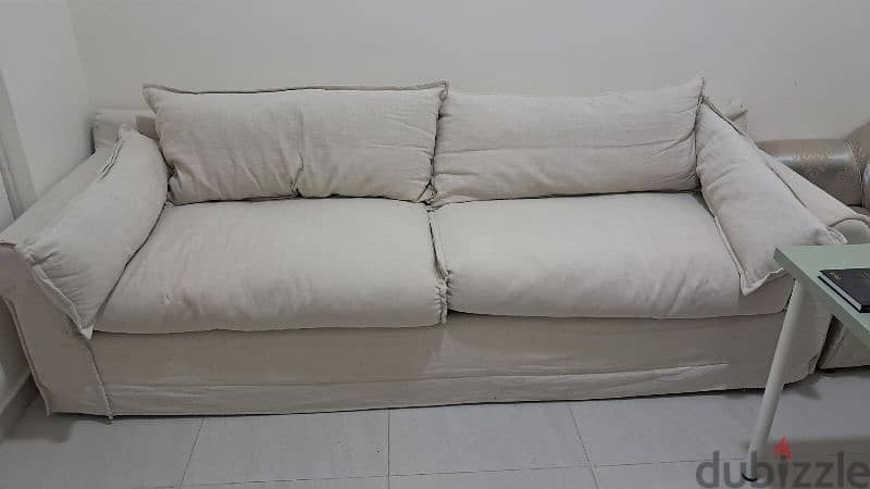 5 seator luxury sofa 1year used  (cover washable) for sale 0