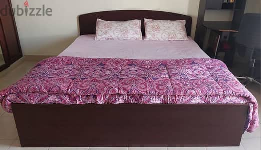 Double bed large with medical mattress