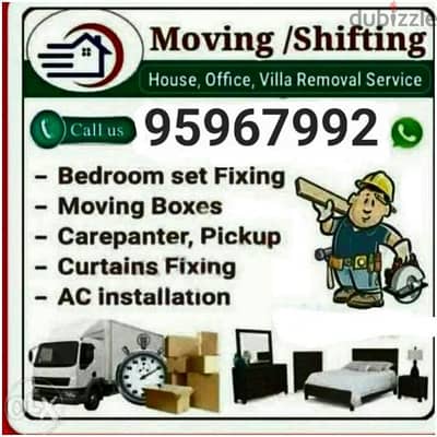 Mover house shifting,Carpenter transport pickup  شحن نقل عام آثاث