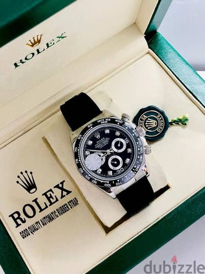 New branded gents automatic rubber watch