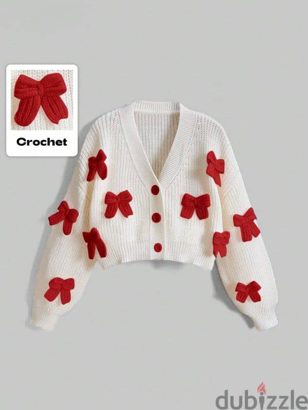 Cute 3D Bow Cardigan 1