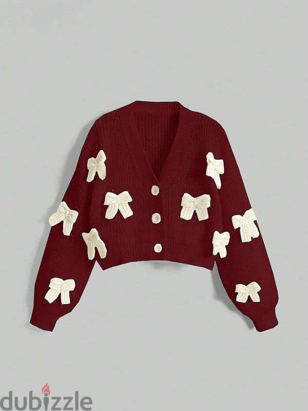 Cute 3D Bow Cardigan 3