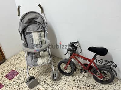 baby stroller and cycle