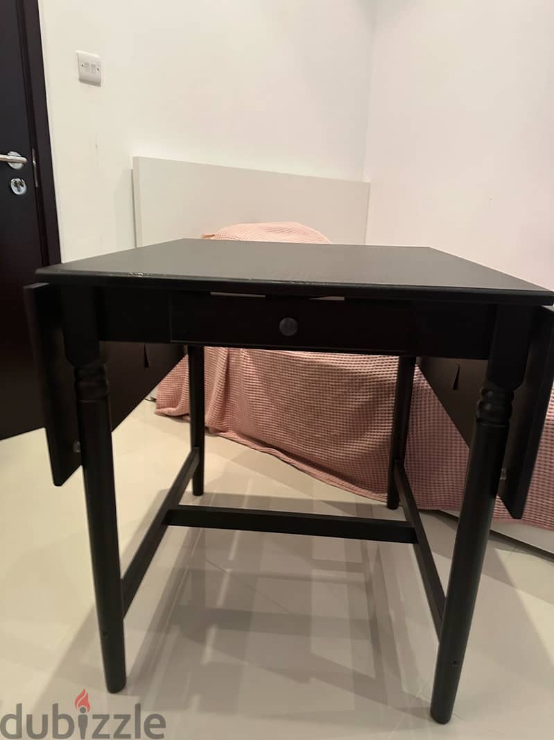 Dark brown IKEA foldable writing table 5