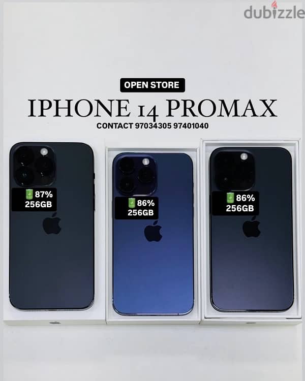 iphone 14 promax 256GB Good condition excellent phones 0