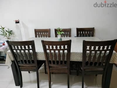 Dining table with chairs for sale