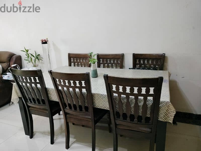 Dining table with chairs for sale 1