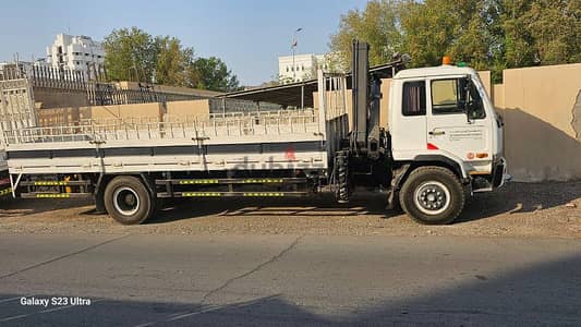 نقل شاحنة هياب کرین مع رافللإيجار Hiab Truck With Crane Winch for Rent