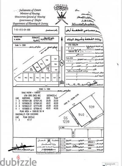 ارض للبيع بالمزيونه ظفار
