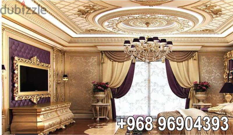 all type of paint work interior designing and gypsum board 0