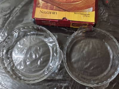 Round baking dish (glass) for sale