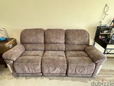 Used reclining sofa 3 seats +2 seats + 1 seat