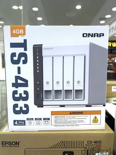 QNAP TS-433-4G-US 4 Bay NAS with Quad-core Processor