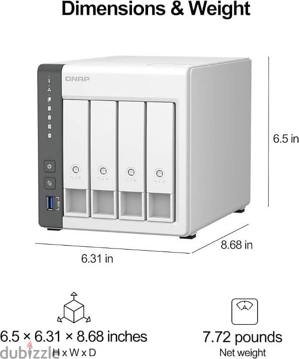 QNAP TS-433-4G-US 4 Bay NAS with Quad-core Processor 1