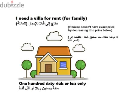 I need Villa for rent in Al Khoud or Mawelah  أحتاج فيلا للإيجار في ال