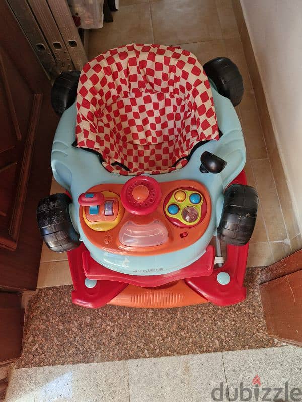 baby walker n high chair on sale 2