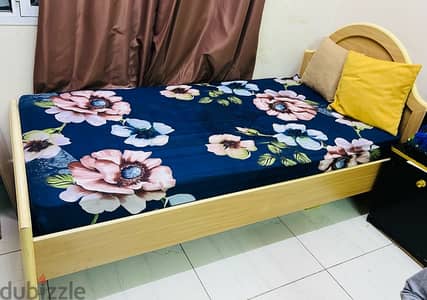 used in good condition single bed .