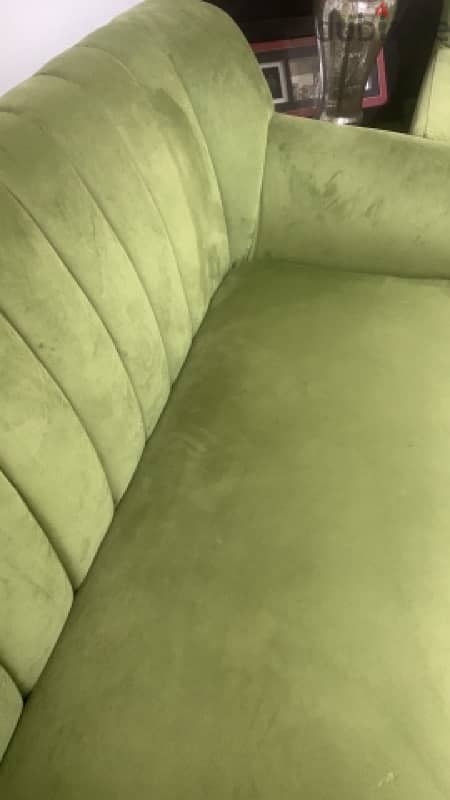 Sofa 3 seater & 2 seater + tables Urgent sale  كنب و طاولات للبيع 6