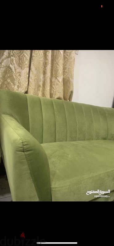 Sofa 3 seater & 2 seater + tables Urgent sale  كنب و طاولات للبيع 2