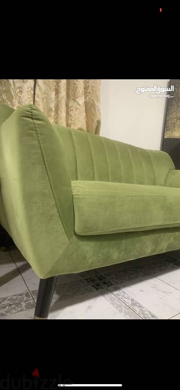 Sofa 3 seater & 2 seater + tables Urgent sale  كنب و طاولات للبيع 1