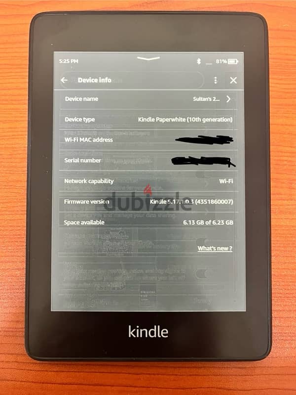 Kindle PaperWhite 3