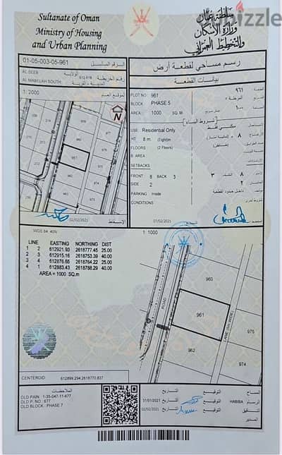 أرض سكنية مساحة كبير في المعبيلة السابعة للبيع