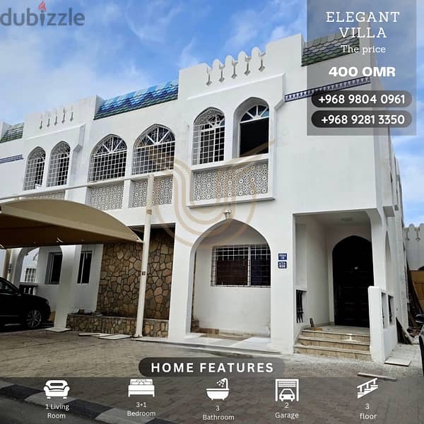 MADINAT AL ILLAM | LUXURIOUS 3+1 BR VILLA FOR RENT 0