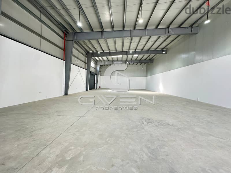 Prime Brand new Warehouse for Rent in Khazaen Economic City 3