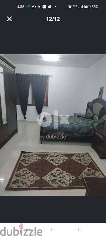 fully furnished 1bhk larg apartment for ren in al Khwair t