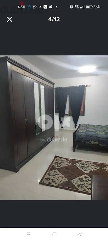 fully furnished 1bhk larg apartment for ren in al Khwair t 6